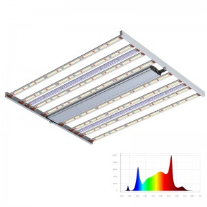 800W Spectrum ajustable extra uv+fr barras de espectro completo led horticultural de cultivo de cultivo