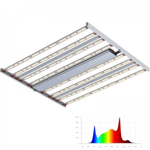 800W Spectrum ajustable extra uv+fr barras de espectro completo led horticultural de cultivo de cultivo