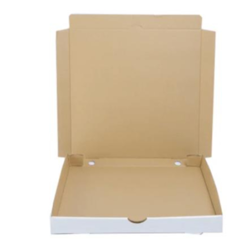Logotipo personalizado personalizado impreso de 8-16 pulgadas paquete de caja ecológica de pizza de papel de grado de alimentos