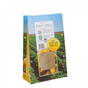 bolsas de papel para comida para comida fruta bolso de papel kraft bolsita de papel minorista de papel minorista bolsas de paquete de papel