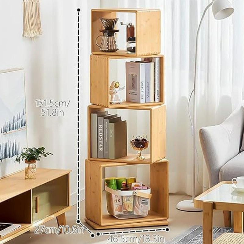 Organizador de estanterías de escritorio de bambú Pantallator Stant estante Plataformas de encimera de la encimera de libros Estantes de los estantes de la estantería para la oficina en el hogar