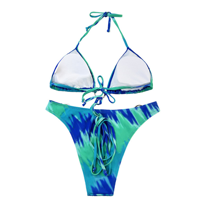 Halter Hoop Cross Cross Strap TEAL DOS PIELA