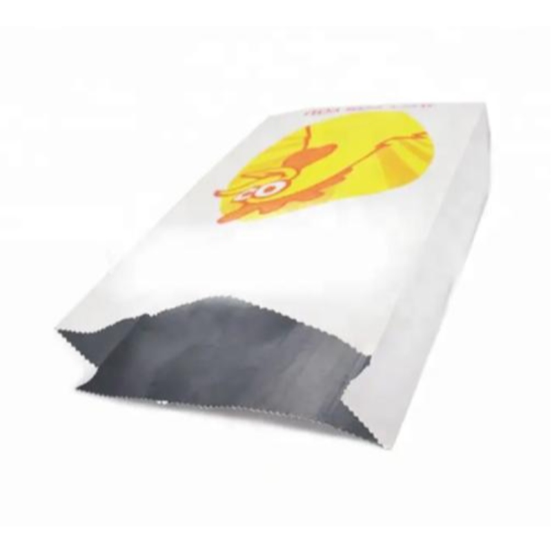 Bolsas reutilizables Pan de pollo caliente Pack Food Pack impreso Foil de aluminio Bolsa de papel inferior cuadrado