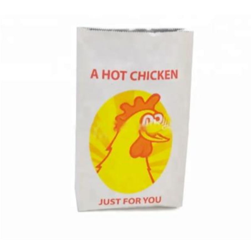 Bolsas reutilizables Pan de pollo caliente Pack Food Pack impreso Foil de aluminio Bolsa de papel inferior cuadrado