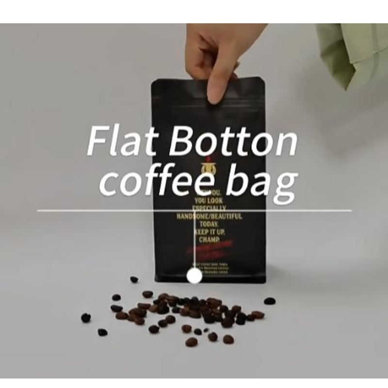 Bolsas de café respetuosas con el medio ambiente con bolsas de café de válvula y cremallera