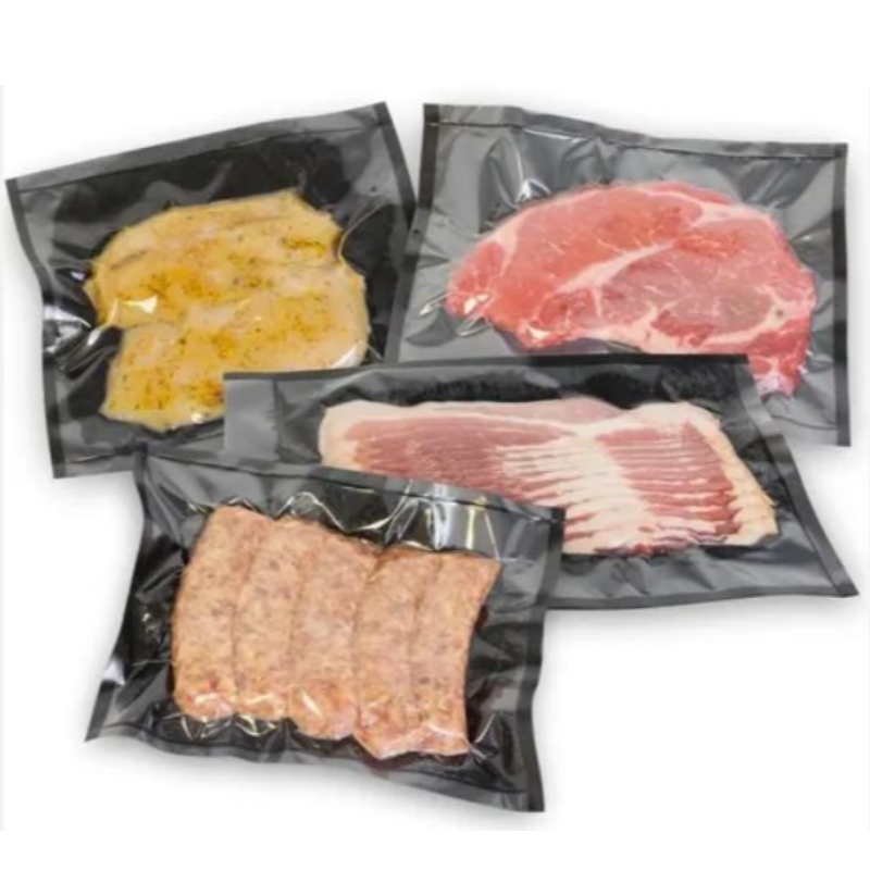 Bolsas de sellador de vacío para alimentos, bolsa de foca de alimentos de almacenamiento de vacío biodegradable impresa personalizada, bolsa de sellador de vacío de alimentos