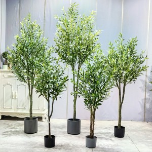 Suministros de jardín falsos al por mayor Feux Interior Outdoor Outdoor Artificial Olive Árbol para centros de mesa Decoraciones de mesa