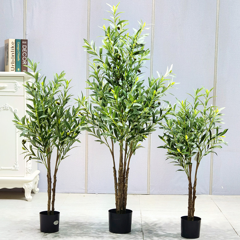 Suministros de jardín falsos al por mayor Feux Interior Outdoor Outdoor Artificial Olive Árbol para centros de mesa Decoraciones de mesa