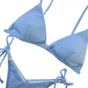 Mujeres jóvenes NUEVO Diseño Sexy Girl Bikini Azul Bíjano personalizado Bikini para mujeres