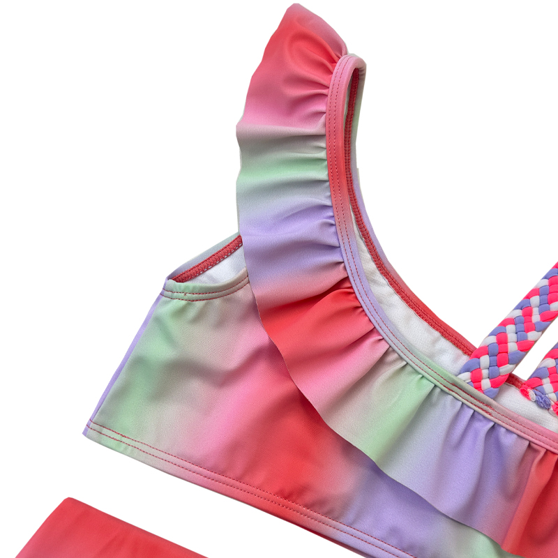 Color de gradiente Baby Girl Swimwear Mayoras deniñas Vencas paraniños Bikini Baby Swimwear OEM