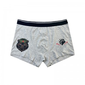 Personalizar ropa interior de color liso Fashion Full Full Impresión cómoda Soft Boxer Boxer Briefs