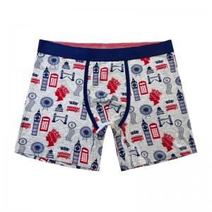 Personalizar ropa interior de color liso Fashion Full Full Impresa Cómoda Soft Men Underwear Men Boxer Briefs Color Contraste de color