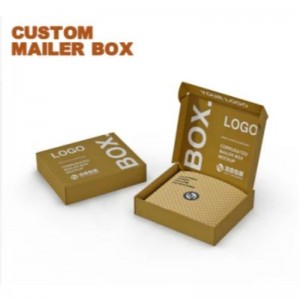 Impresión personalizada Caja de envasado de papel de cartón corrugado plegable para ropa de ropa interior Caja de embalaje personalizado Embalaje cosmético Almacenamiento de regalos Envío Caja de cartón