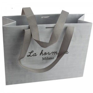 Bolsa de compra de compra de lujo personalizado al por mayor Bolsa de compras impresas Bolsa de compras impresas con su propio logotipo