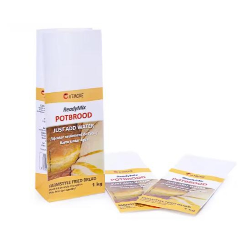 Precio de fábrica SOS Bag White Kraft Paper para 1 kg 2 kg de harina de trigo de azúcar