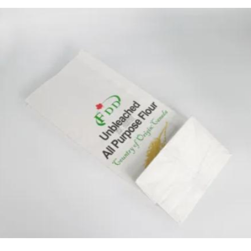 Impresión de tamaño personalizado de alta calidad bolsas de papel Kraft para bolsas de empaque de harina de maíz de trigo
