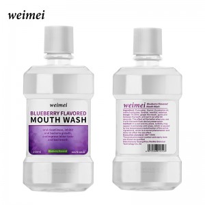 Enjuague bucal con sabor a arándano