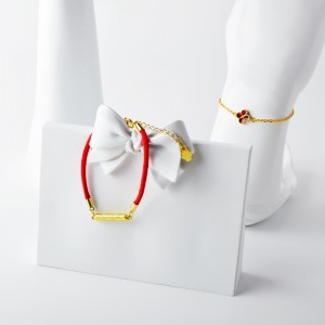 Nuevo 4 flores de melocotón huecas   pulsera de accesorios de flores de melocotón de cáscara blanca a