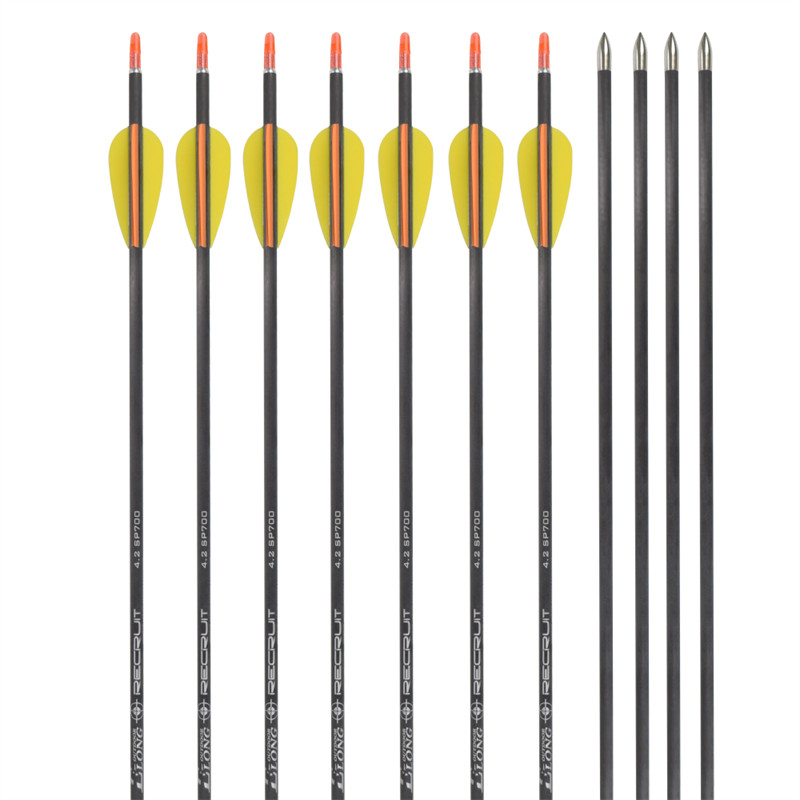 CX-7 flechas de carbono puro ID4.2 mm con 2