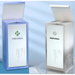 Caja de embalaje de leche de esencia.