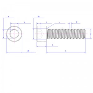 perno de brida hexagonal galvanizado