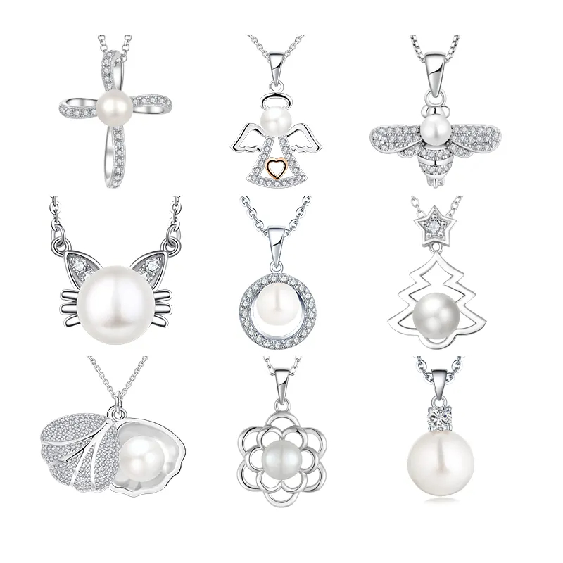 Moda personalizada del collar de la joyería del diamante de las perlas de Hongde
