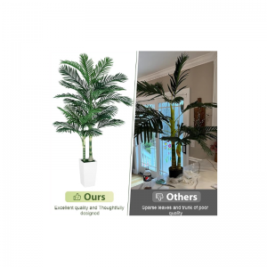 Palmeras De Caña Dorada Artificiales De Interior