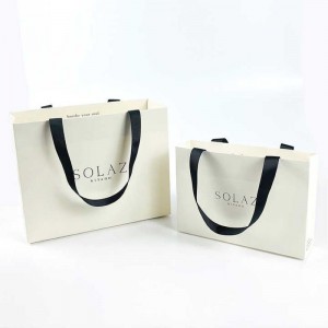 Elegante Bolsa de Papel Kraft con Asas de Cinta