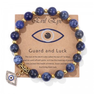 Diablo Hongde\\\'s Eye Guardian Pulsera Pulsera de Piedra Natural