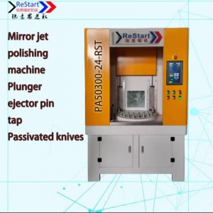 Equipo de desbarbado para orificio transversal del cuerpo del inyector de combustible.