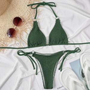 Nuevo trajes de baño 2025. Europeo y americano-estilo sexy dos-bikini bikini trajes de baño para mujeres. Bikinis de comercio exterior elegante para el mayore 8818 Precio:$79.99