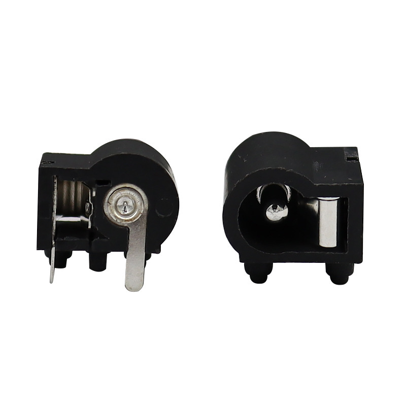 DC Socket DC-0004a, aparición de electrodomésticos pequeños para purificadores de agua, dos-Tabón de carga de montaje en superficie del alfiler con columna de posicionamiento