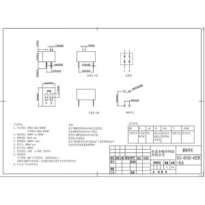 interruptor de inmersión xz-DSE-02RGA, interruptor DIP 2p para módulos de recepción de señal en el campo de los equipos de automoción de automotriz