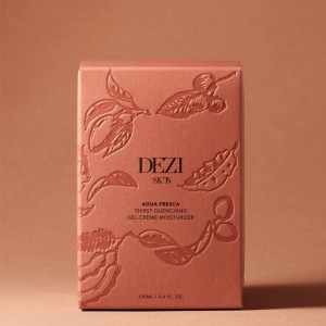 Caja rígida en relieve de botánica