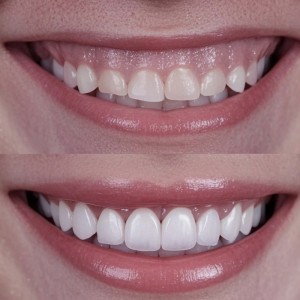 Serie de dentaduras acrílicas