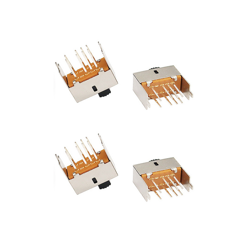Interruptor de portaobjetos S23E03 Micro interruptor deslizante para el secador de cabello Callador de incienso, doble-Fila 8-Pin vertical dos-Interruptor de deslizamiento de posición