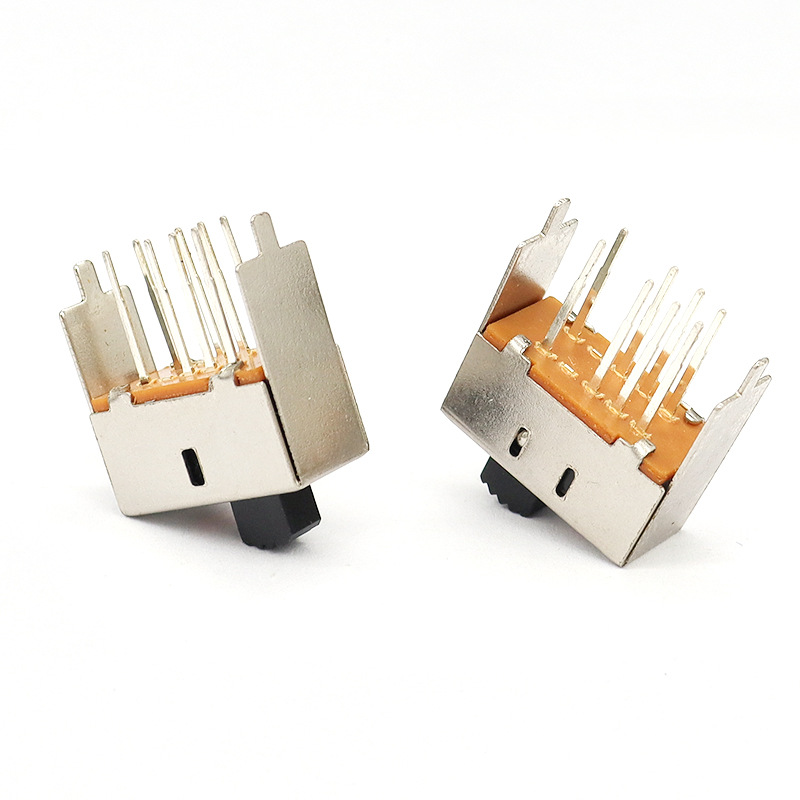 Interruptor de portaobjetos S23E03 Micro interruptor deslizante para el secador de cabello Callador de incienso, doble-Fila 8-Pin vertical dos-Interruptor de deslizamiento de posición