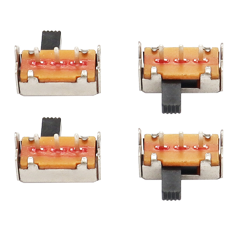 INTERRUPTOR DE SLIDE SK12F14 LADO-Tire del interruptor horizontal, lado de la lámpara de techo-Tire del interruptor de deslizamiento, single-Fila 3-Pin Interruptor de deslizamiento vertical