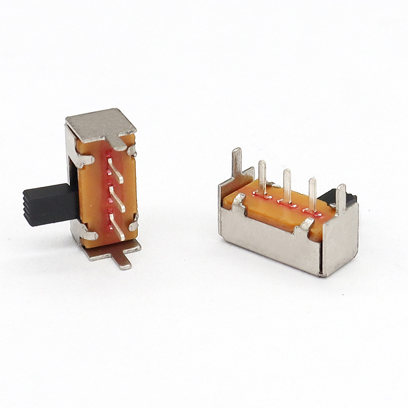 INTERRUPTOR DE SLIDE SK12F14 LADO-Tire del interruptor horizontal, lado de la lámpara de techo-Tire del interruptor de deslizamiento, single-Fila 3-Pin Interruptor de deslizamiento vertical