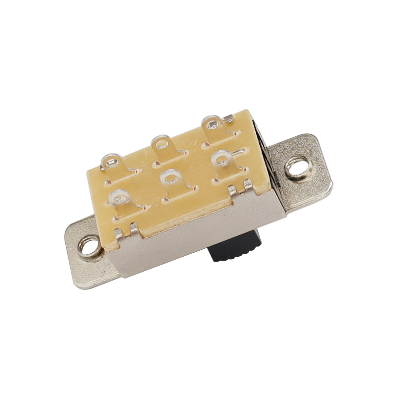 interruptor de deslizamiento SS23F19, doble-Fila 6-Pin tres-Interruptor de deslizamiento de posición, interruptor de deslizamiento de DVD denavegación de automóvil