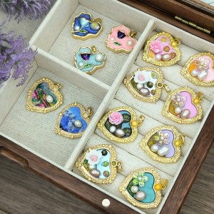 Colgante de pintura al óleo vintage