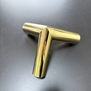 Zotye de acero inoxidable de oro electrochado triangular tres triangular-adorno dimensional de soporte hueco