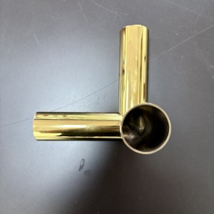 Zotye de acero inoxidable de oro electrochado triangular tres triangular-adorno dimensional de soporte hueco