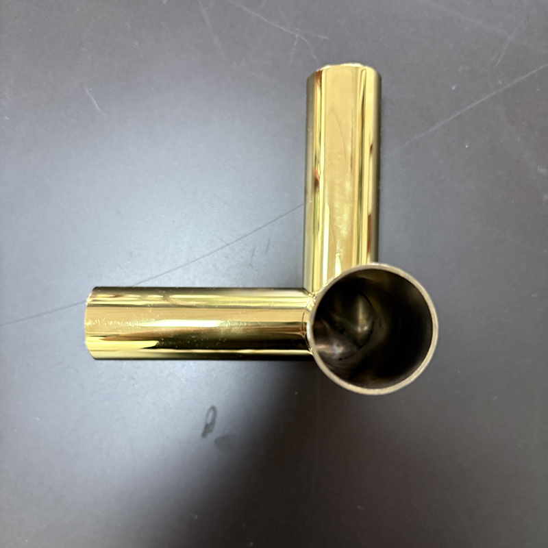 Zotye de acero inoxidable de oro electrochado triangular tres triangular-adorno dimensional de soporte hueco