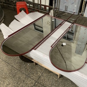 Lámpara integrada de acero inoxidable Zotye y espejo inteligente de acero inoxidable electrochado personalizable