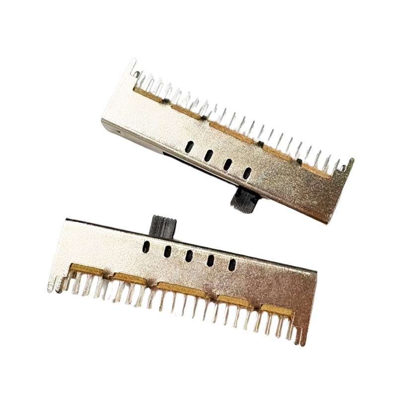 Interruptor deslizante SS-49D01Vertical-Montado 9-Posición doble-Polo doble-Interruptor de alimentación en miniatura de fila para juguetes